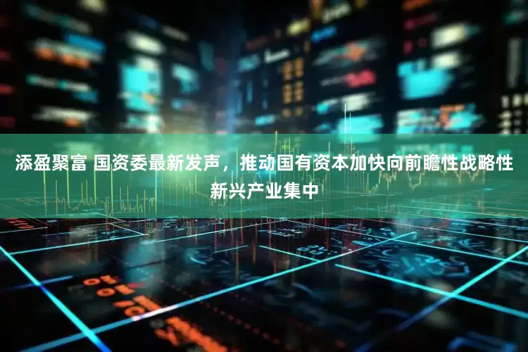 添盈聚富 国资委最新发声，推动国有资本加快向前瞻性战略性新兴产业集中