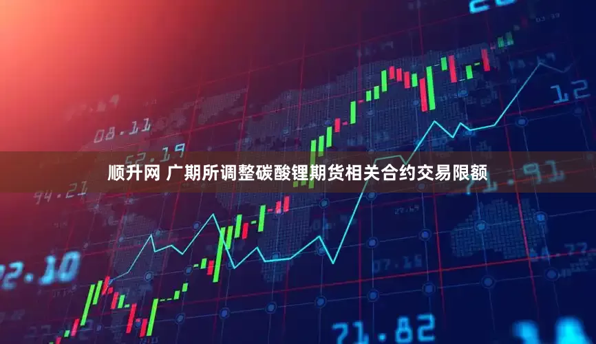 顺升网 广期所调整碳酸锂期货相关合约交易限额